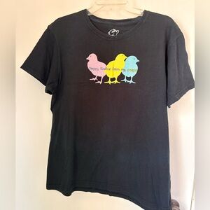 Austin Clothing Co Women’s Easter Peeps Graphic T Shirt Black
